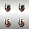 Service Caster 4 Inch 316SS High Temp Glass Filled Nylon Bolt Hole Caster Set with 2 Lock Brake SCC-SS316BHTTL20S414-GFNSHT-2-S-2 - alternate 1